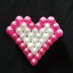 Ballonnen Hart in netje .. 60 x 60 cm